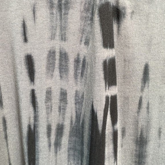 Sahalie Tie Dye Twist Knot Empire Waist Tee Dress Short Sleeve Stretch Soft Knit - Picture 6 of 13